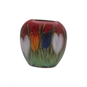 Crocus Design 12cm Vase Anita Harris Art Pottery