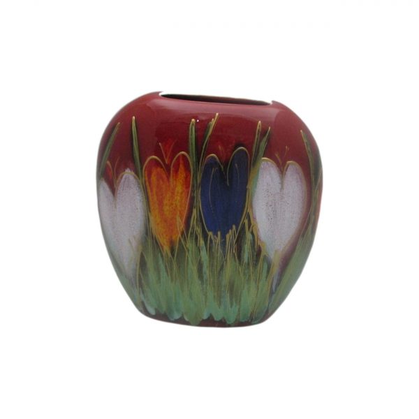 Crocus Design 12cm Vase Anita Harris Art Pottery