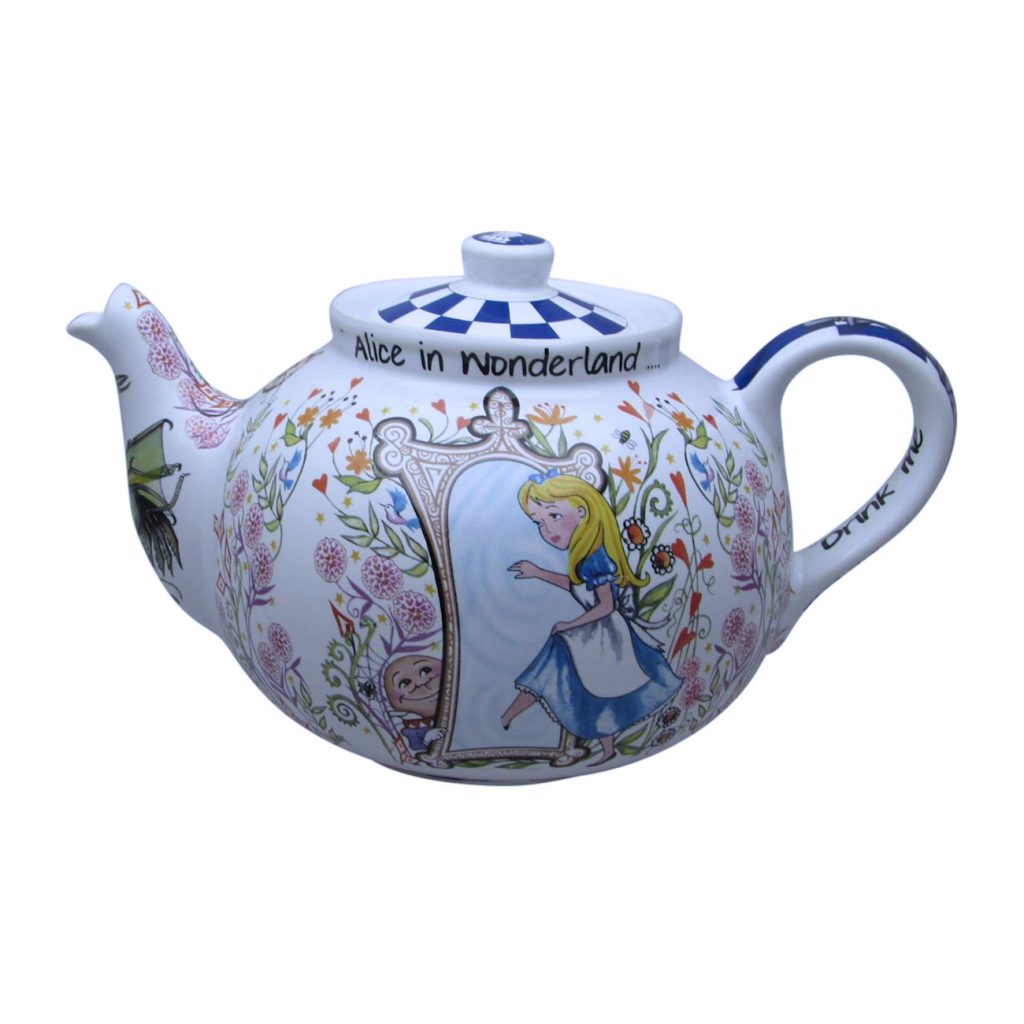 Alice in Wonderland 4 Cup Teapot by Paul Cardew Stoke Art Pottery