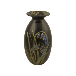 Black Bluebell Lustre Design 21cm Vase Anita Harris Art Pottery