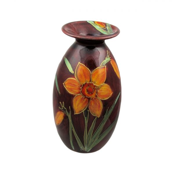 Narcissis Fortune Design Vase by Anita Harris Art Pottery