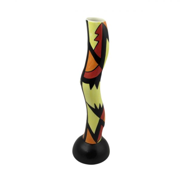 Curvy Slim Vase Art Deco Style Design by Lorna Bailey