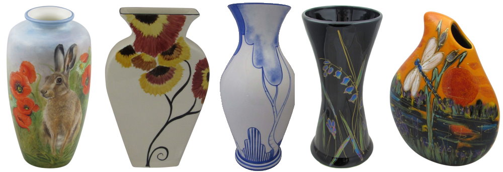 hand painted art pottery