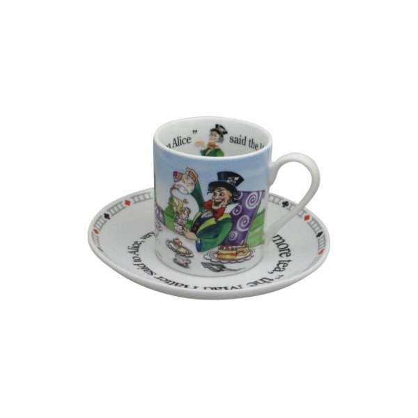 Alice Mad Hatter Cup & Saucer by Paul Cardew International