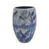 Akitsu Design 17cm Vase Blue & White Lustre Anita Harris Art Pottery