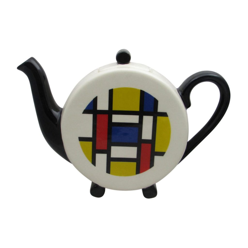 Piet Mondrian Design Teapot Carters of Suffolk Stoke Art Pottery