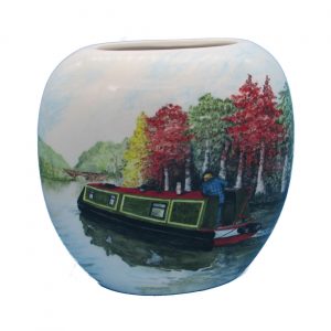 Personalise Autumn Cruising Design Vase Tony Cartlidge