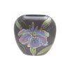 Black Iris Lustre 12cm Purse Vase Anita Harris Art Pottery