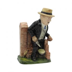 Winston Churchill Bricklayer Figure Bairstow Pottery