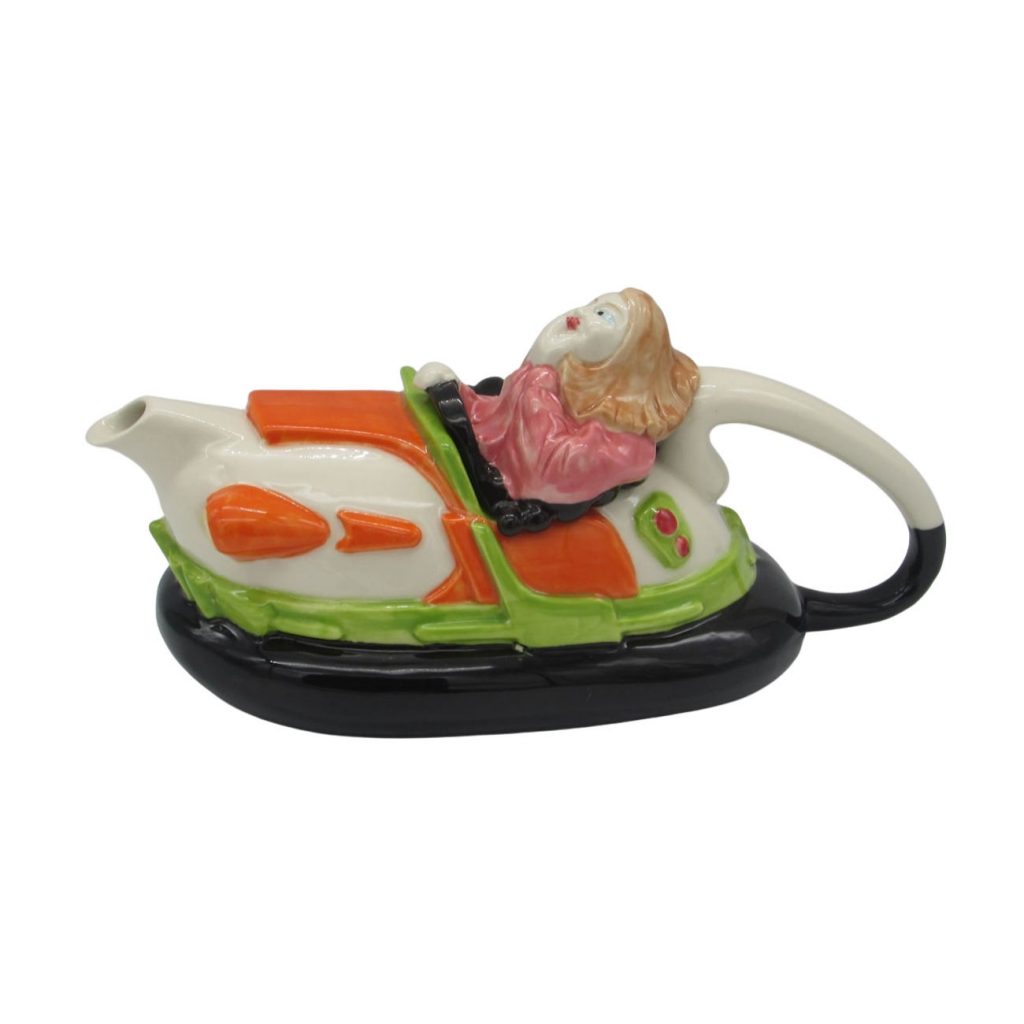 Dodgem Teapot Green Colourway Two Cup Carters of Suffolk Stoke Art