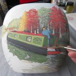 Personalised Canal Boat Gifts | Hand Painted Vases