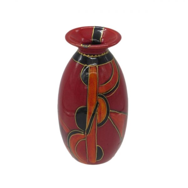 Encircled Sun Design 21cm Vase Anita Harris Art Pottery