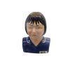 Female Nurse Toby Jug Black Hair Rainbow Handle Bairstow Pottery