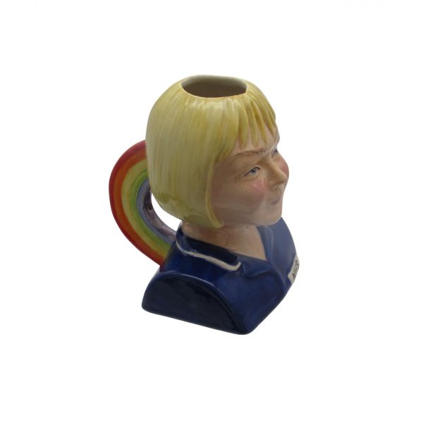Female Nurse Toby Jug Blonde Hair Rainbow Handle Bairstow Pottery