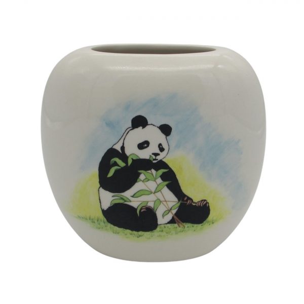 Giant Panda Design Vase by Tony Cartlidge Ceramic Artist
