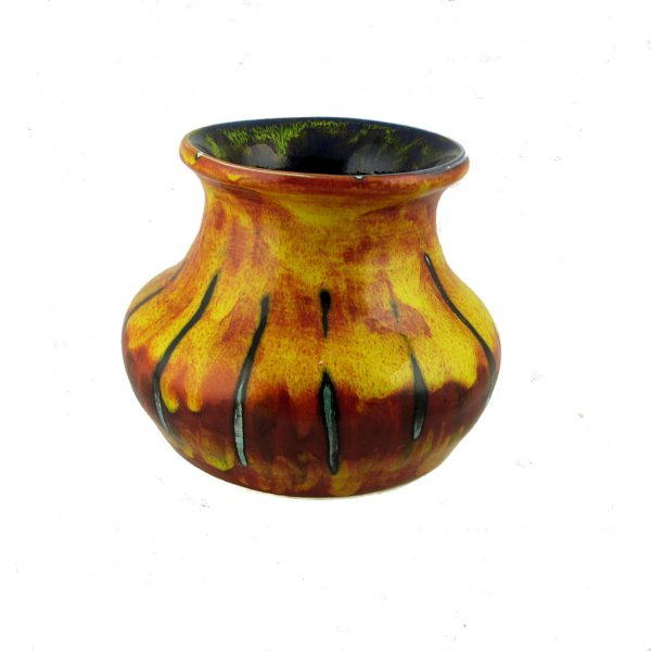 Flame Design Small Vase by Anita Harris Art Pottery