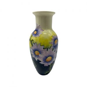 Lilac Daisy 20cm Round Vase Old Tupton Ware