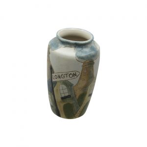Burslem Pottery Stoneware Vase Longton Design