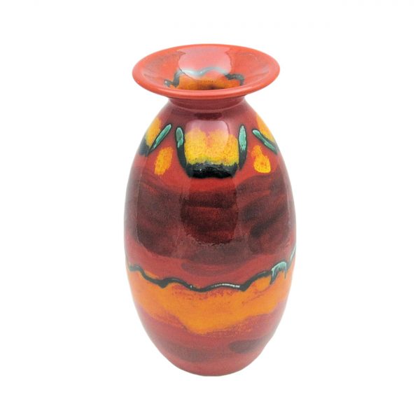 Magma Volcanic Design 21cm Vase Anita Harris Art Pottery