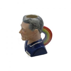 Male Nurse Toby Jug Grey Hair Rainbow Handle Bairstow Pottery