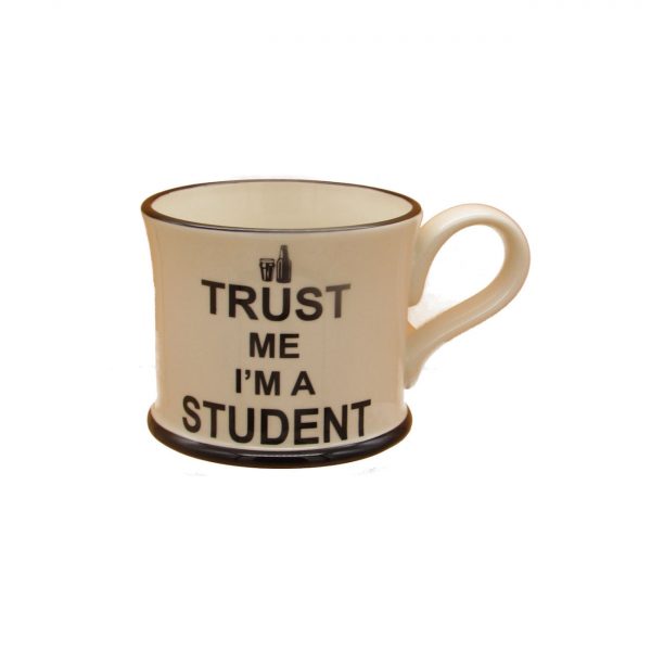 Trust Me I'm A Student Design Mug Moorland Pottery