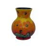 Orange Hibiscus 14cm Vase Anita Harris Art Pottery