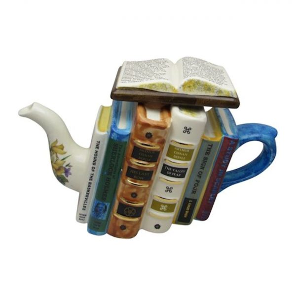 Sherlock Holmes Books Large Teapot Carters of Suffolk