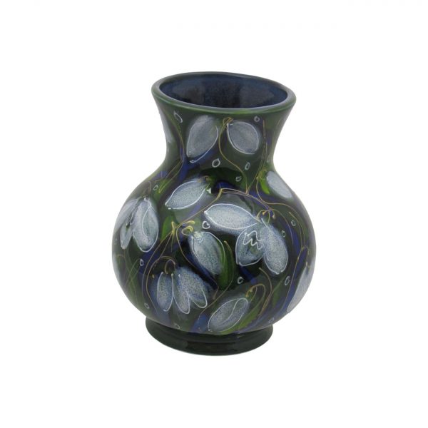 Snowdrop Design 14cm Vase Anita Harris Art Pottery