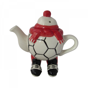 Walking Footballer Teapot Red Colourway Carters of Suffolk