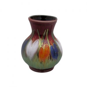 Crocus Design 14cm Vase Anita Harris Art Pottery