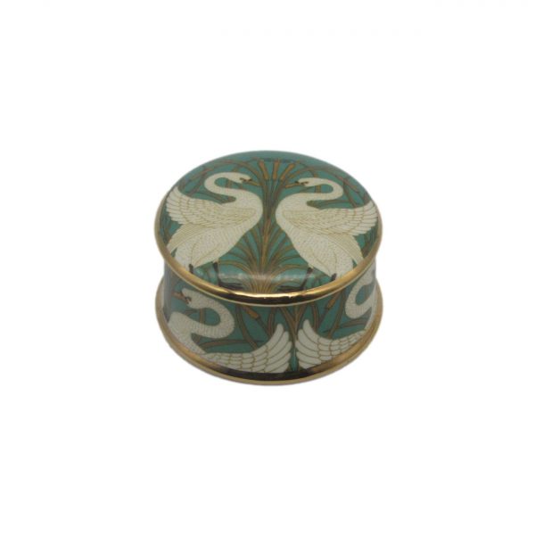 Swans & Bullrush Design Oval Trinket Box | Walter Crane