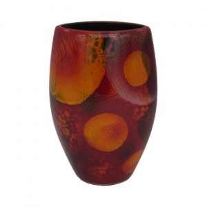 Astral Design 24cm Oval Vase by Anita Harris Art Pottery