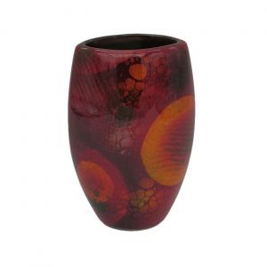 Astral Design 19cm Oval Vase by Anita Harris Art Pottery