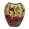 Yellow Poppy Design 12inch Vase Old Tupton Ware