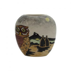 Potteries Owl Design Vase Tony Cartlidge Ceramic Artist