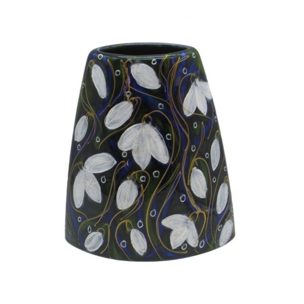 Snowdrop Design Medium Tapered Vase Anita Harris Art Pottery