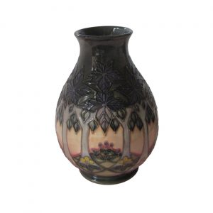 Cluny Pattern Vase Moorcroft Pottery Sally Tuffin Design