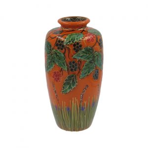Autumn Berries Design 22cm Vase Anita Harris Art Pottery