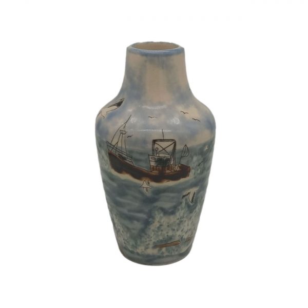 Cobridge Stoneware Gull Rock Design Vase