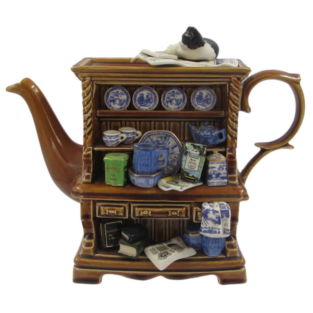 Paul Cardew Welsh Dresser Teapot Made for Ringtons Tea Stoke Art Pottery