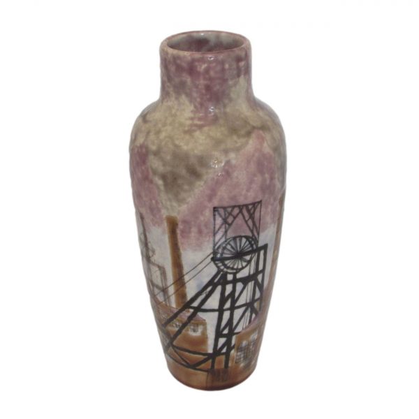 Sneyd Colliery Design Vase Cobridge Stoneware