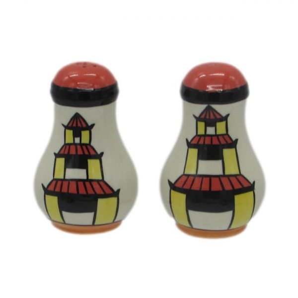 Pagoda Garden Design Cruet Set Lorna Bailey