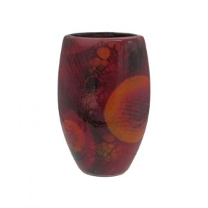 Astral Design 19cm Oval Vase by Anita Harris Art Pottery