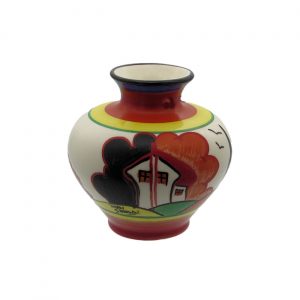 Moorland Pottery 10cm Art Deco Style Design Vase