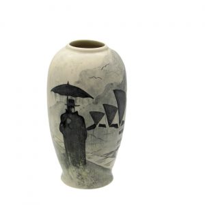 Carlton Ware Rain Man Study Design Vase