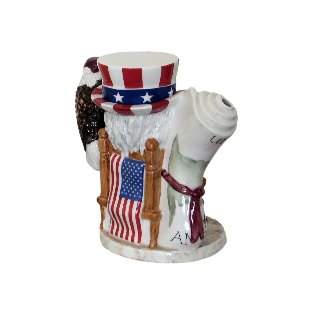 Staffordshire Fine Ceramics Teapot Uncle Sam Design
