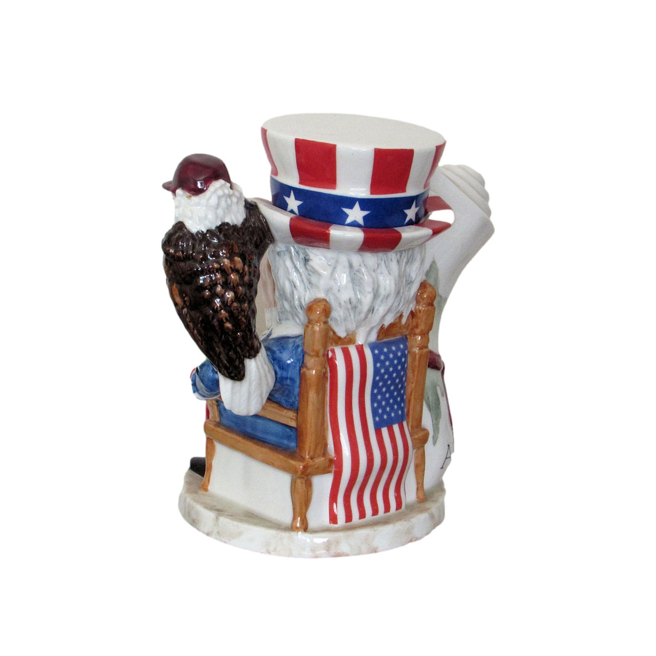Staffordshire Fine Ceramics Teapot Uncle Sam Design