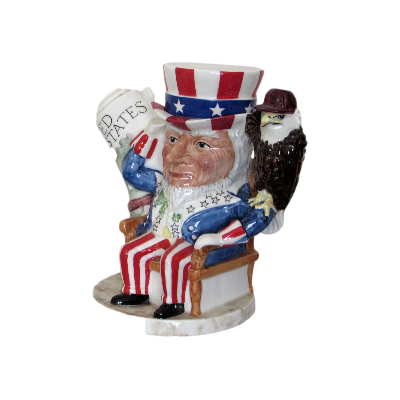 Staffordshire Fine Ceramics Teapot Uncle Sam Design