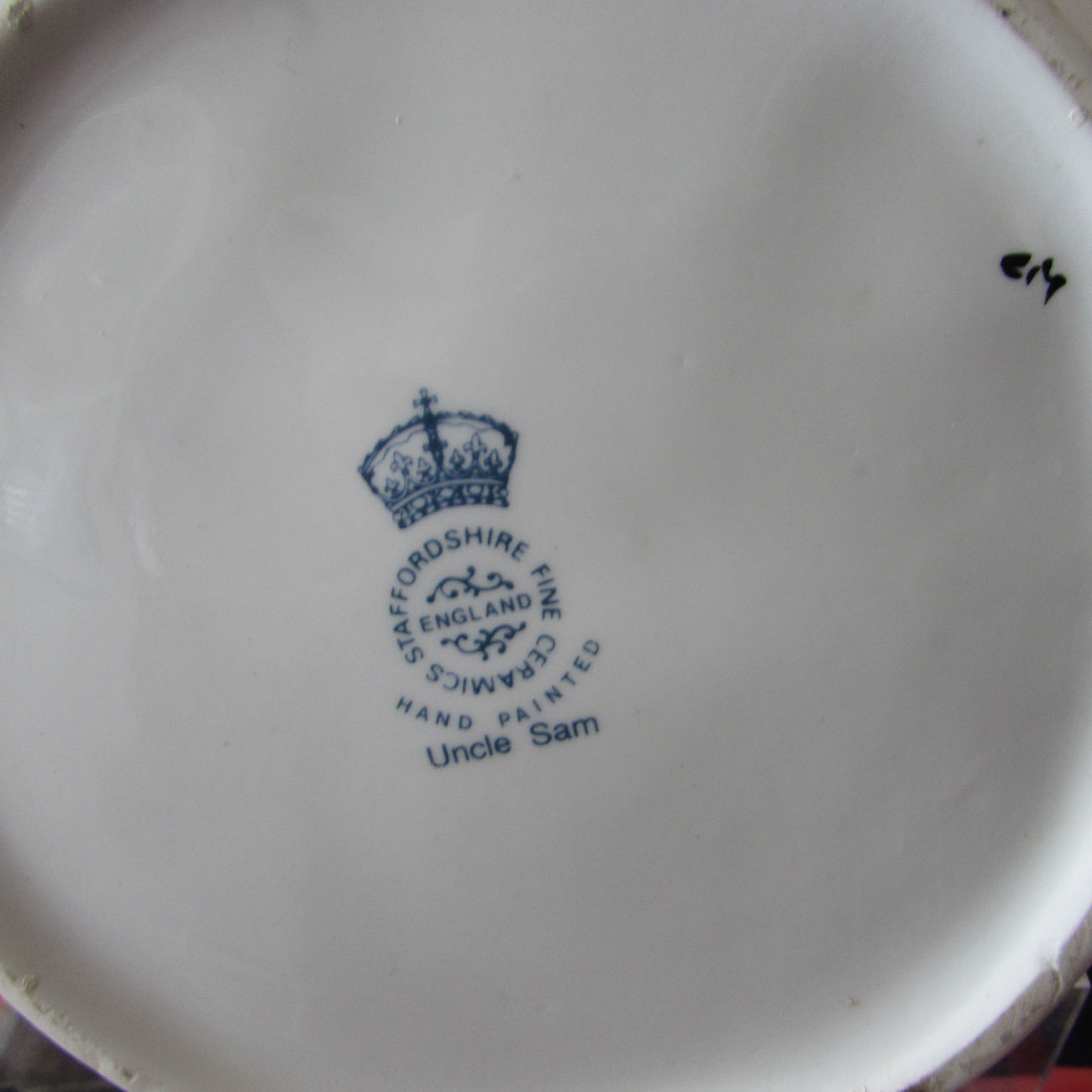 Staffordshire Fine Ceramics Teapot Uncle Sam Design